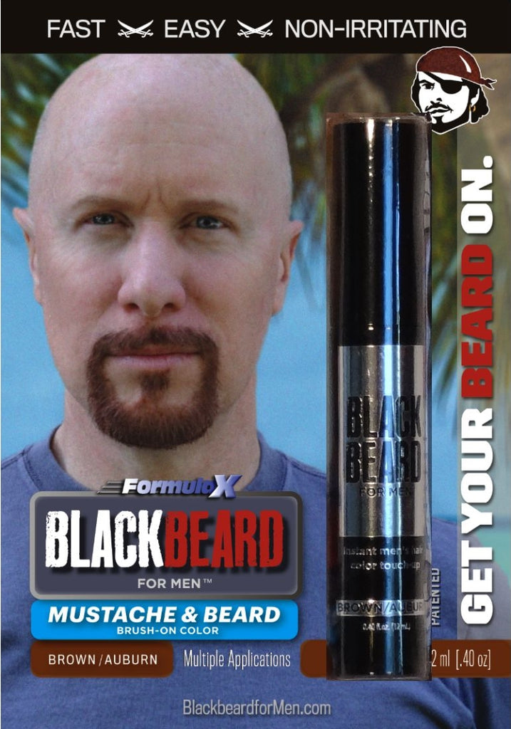Instant Beard Coloring - No itch, No Rash, Beard Dye Alternative - Brown Auburn